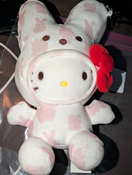 Hello Kitty Other - Hello Kitty x Peeps Easter Bunny Plush Pink White Sanrio Stuffed Animal